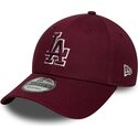 bone-curvo-grena-ajustavel-com-logo-grena-9forty-team-outline-da-los-angeles-dodgers-mlb-da-new-era