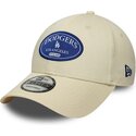 bone-curvo-creme-ajustavel-com-logo-azul-9forty-patch-da-los-angeles-dodgers-mlb-da-new-era
