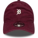 bone-curvo-grena-ajustavel-9twenty-mini-logo-da-detroit-tigers-mlb-da-new-era