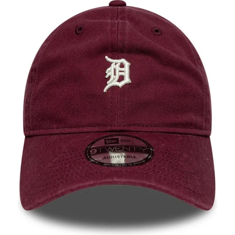 bone-curvo-grena-ajustavel-9twenty-mini-logo-da-detroit-tigers-mlb-da-new-era