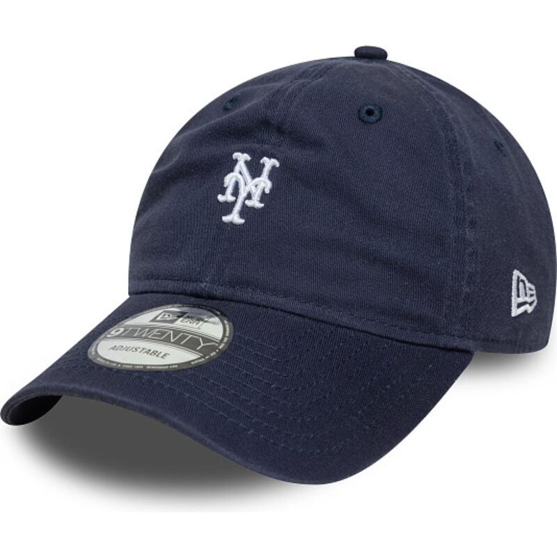 bone-curvo-azul-marinho-ajustavel-9twenty-washed-mini-logo-da-new-york-mets-mlb-da-new-era