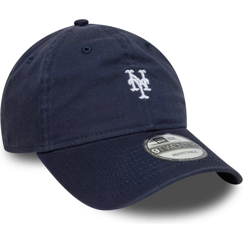 bone-curvo-azul-marinho-ajustavel-9twenty-washed-mini-logo-da-new-york-mets-mlb-da-new-era