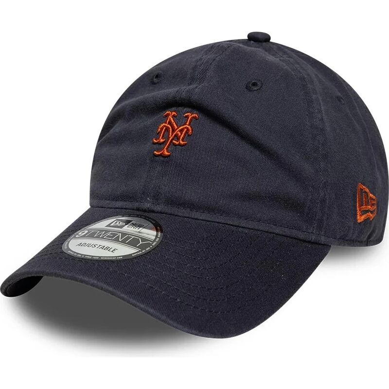 bone-curvo-azul-marinho-ajustavel-com-logo-castanho-9twenty-mini-logo-da-new-york-mets-mlb-da-new-era