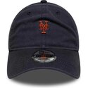 bone-curvo-azul-marinho-ajustavel-com-logo-castanho-9twenty-mini-logo-da-new-york-mets-mlb-da-new-era