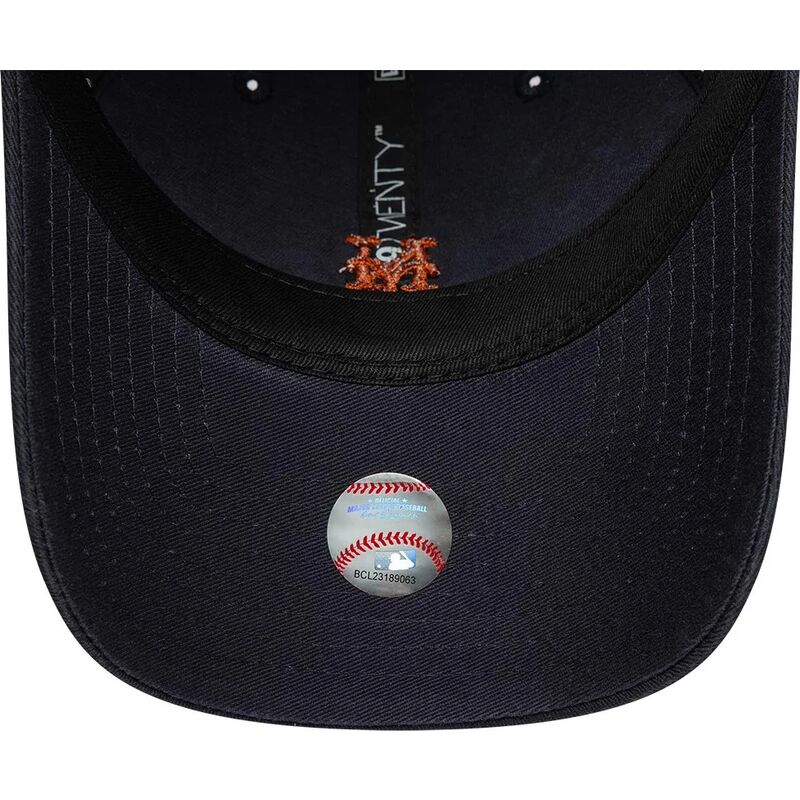bone-curvo-azul-marinho-ajustavel-com-logo-castanho-9twenty-mini-logo-da-new-york-mets-mlb-da-new-era