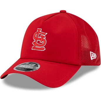 Boné trucker vermelho 9FORTY APEX Batting Practice da St. Louis Cardinals MLB da New Era