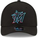 bone-curvo-preto-snapback-9forty-m-crown-player-replica-da-miami-marlins-mlb-da-new-era