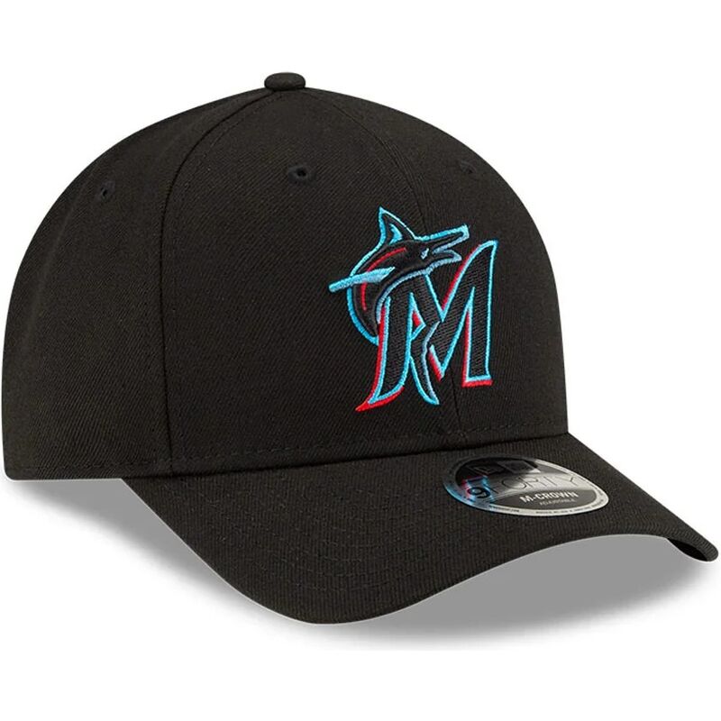 bone-curvo-preto-snapback-9forty-m-crown-player-replica-da-miami-marlins-mlb-da-new-era