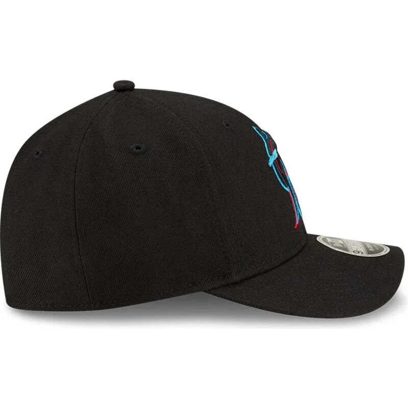 bone-curvo-preto-snapback-9forty-m-crown-player-replica-da-miami-marlins-mlb-da-new-era