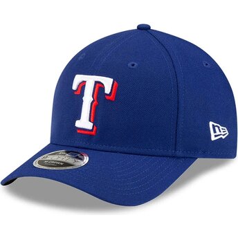 Boné curvo azul snapback 9FORTY M-Crown Player Replica da Texas Rangers MLB da New Era