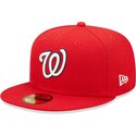 bone-plano-vermelho-justo-59fifty-ac-perf-da-washington-nationals-mlb-da-new-era