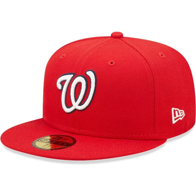 bone-plano-vermelho-justo-59fifty-ac-perf-da-washington-nationals-mlb-da-new-era