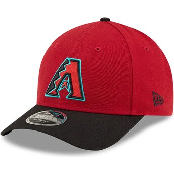 Boné curvo vermelho e preto snapback 9FORTY M-Crown Player Replica da Arizona Diamondbacks MLB da New Era