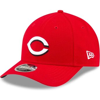 Boné curvo vermelho snapback 9FORTY M-Crown Player Replica da Cincinnati Reds MLB da New Era