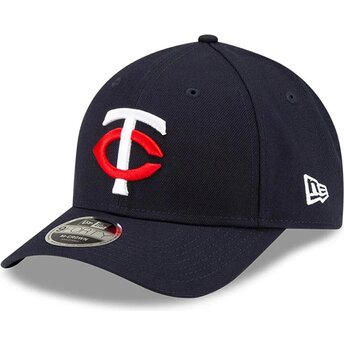 Boné curvo azul marinho snapback 9FORTY M-Crown Player Replica da Minnesota Twins MLB da New Era