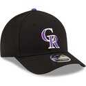 bone-curvo-preto-snapback-com-logo-violeta-9forty-m-crown-player-replica-da-colorado-rockies-mlb-da-new-era