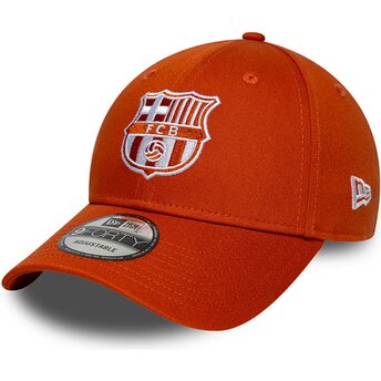 Boné curvo laranja ajustável 9FORTY Seasonal da FC Barcelona LALIGA da New Era