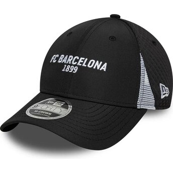 Boné curvo preto snapback 9FORTY M-Crown Featherweight Poly da FC Barcelona LALIGA da New Era