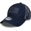 bone-curvo-azul-marinho-ajustavel-9twenty-patterned-denim-da-red-bull-racing-formula-1-da-new-era