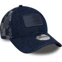 bone-curvo-azul-marinho-ajustavel-9twenty-patterned-denim-da-red-bull-racing-formula-1-da-new-era