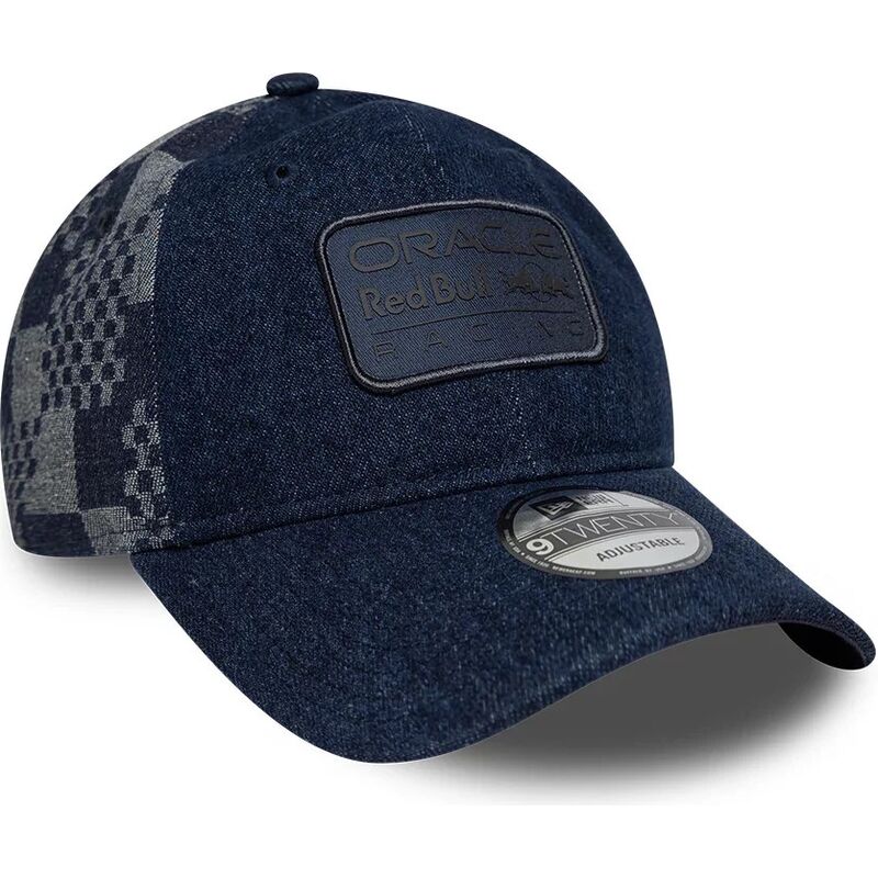 bone-curvo-azul-marinho-ajustavel-9twenty-patterned-denim-da-red-bull-racing-formula-1-da-new-era