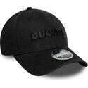 bone-curvo-preto-snapback-com-logo-preto-9forty-m-crown-wordmark-da-ducati-motor-motogp-da-new-era
