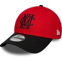 bone-curvo-vermelho-e-preto-ajustavel-9forty-contrast-da-manchester-united-football-club-premier-league-da-new-era