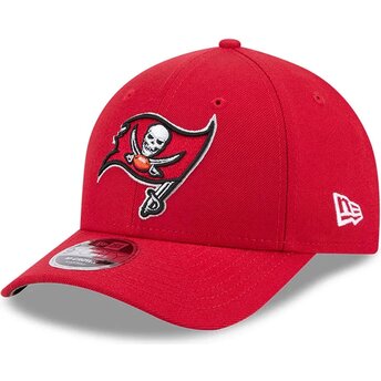 Boné curvo castanho snapback 9FORTY M-Crown Team da Tampa Bay Buccaneers NFL da New Era