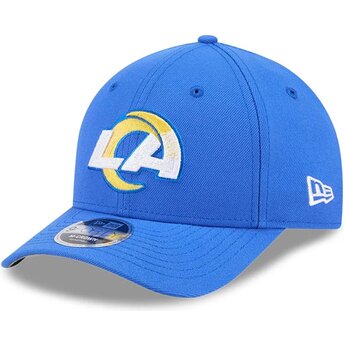 Boné curvo azul snapback 9FORTY M-Crown Team da Los Angeles Rams NFL da New Era