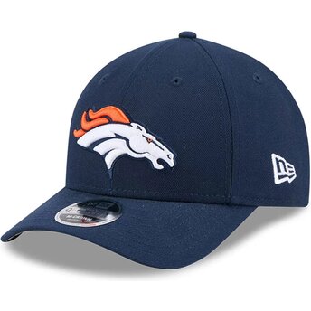 Boné curvo azul marinho snapback 9FORTY M-Crown Team da Denver Broncos NFL da New Era
