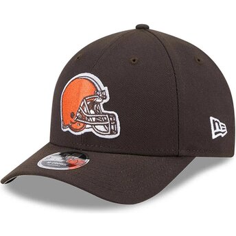 Boné curvo castanho snapback 9FORTY M-Crown Team da Cleveland Browns NFL da New Era