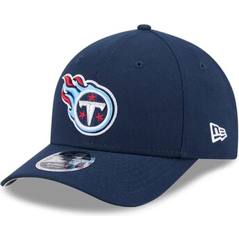 Boné curvo azul marinho snapback 9FORTY M-Crown Team da Tennessee Titans NFL da New Era