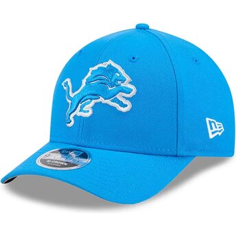 Boné curvo azul snapback 9FORTY M-Crown Team da Detroit Lions NFL da New Era