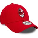 bone-curvo-vermelho-ajustavel-para-crianca-9forty-core-da-ac-milan-serie-a-da-new-era