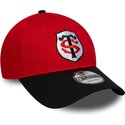 bone-curvo-vermelho-e-preto-snapback-9forty-team-da-stade-toulousain-top-14-da-new-era
