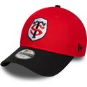 bone-curvo-vermelho-e-preto-snapback-para-crianca-9forty-team-da-stade-toulousain-top-14-da-new-era