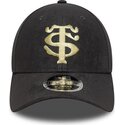 bone-curvo-cinza-snapback-9forty-m-crown-suede-da-stade-toulousain-top-14-da-new-era