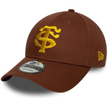 Boné curvo castanho snapback 9FORTY Seasonal da Stade Toulousain Top 14 da New Era