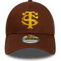 bone-curvo-castanho-snapback-9forty-seasonal-da-stade-toulousain-top-14-da-new-era