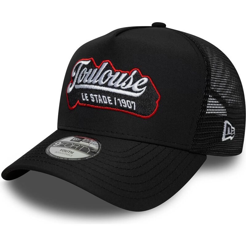 bone-trucker-preto-para-crianca-e-frame-patch-da-stade-toulousain-da-new-era bone-trucker-preto-para-crianca-e-frame-patch-da-stade-toulousain-da-new-era