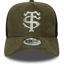 bone-trucker-verde-e-preto-e-frame-faux-suede-da-stade-toulousain-top-14-da-new-era