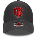 bone-curvo-cinza-snapback-com-logo-vermelho-9forty-diamond-era-da-stade-toulousain-top-14-da-new-era