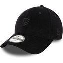 bone-curvo-preto-ajustavel-com-logo-preto-9forty-baby-cord-da-stade-toulousain-top-14-da-new-era