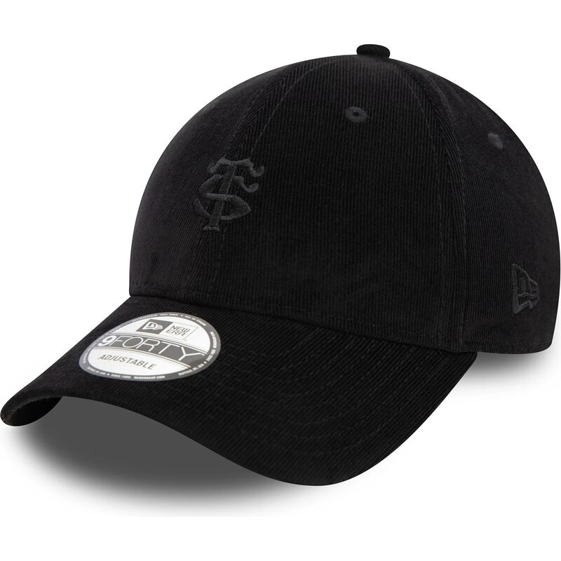 bone-curvo-preto-ajustavel-com-logo-preto-9forty-baby-cord-da-stade-toulousain-top-14-da-new-era