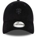bone-curvo-preto-ajustavel-com-logo-preto-9forty-baby-cord-da-stade-toulousain-top-14-da-new-era