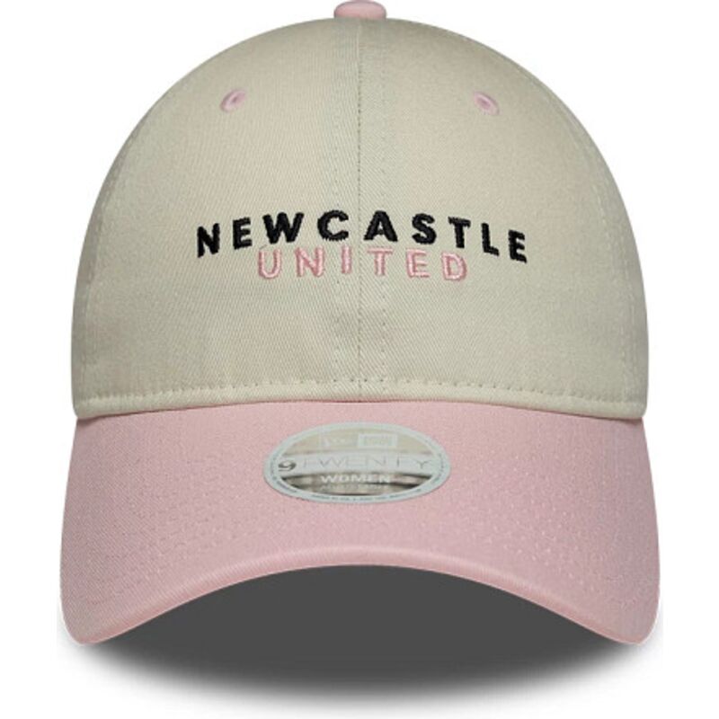 bone-curvo-bege-e-rosa-ajustavel-para-mulheres-9twenty-da-newcastle-united-football-club-premier-league-da-new-era