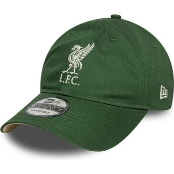 Boné curvo verde ajustável 9TWENTY Seasonal da Liverpool Football Club Premier League da New Era