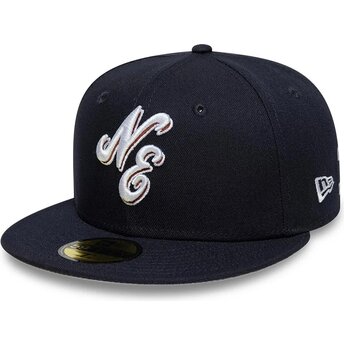 Boné plano azul marinho justo 59FIFTY Originators da New Era