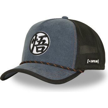 Boné trucker azul marinho e preto DBS9 SYM Dragon Ball da Capslab