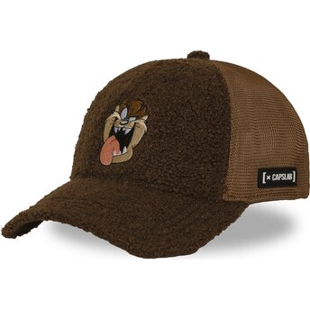 Boné trucker castanho Demónio da Tasmânia LOO14 TAZ Looney Tunes da Capslab